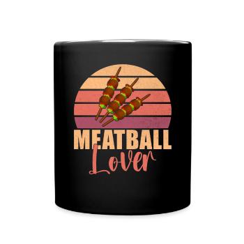 Cadeaux pour les amateurs de boulettes de viande - Mug uni - noir - Devant