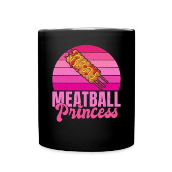 Meatball Lovers Gifts - Tasse einfarbig - Schwarz - Vorne