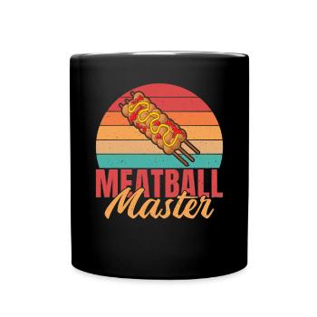 Meatball Lovers Gifts - Tasse einfarbig - Schwarz - Vorne