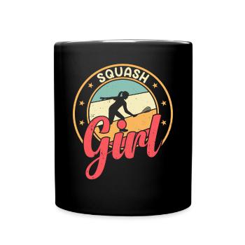 Joueuse de squash Fille de squash - Fille de squash - Mug uni - noir - Devant