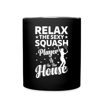 Détendez-vous Le joueur de squash sexy est là - Sexy Squash - Mug uni - noir - Devant