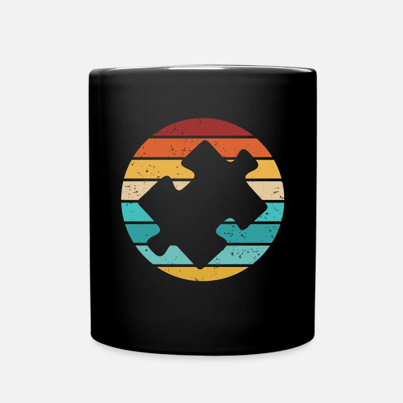 Puzzle Pièce Puzzle Amateur de Puzzle - Mug uni - noir