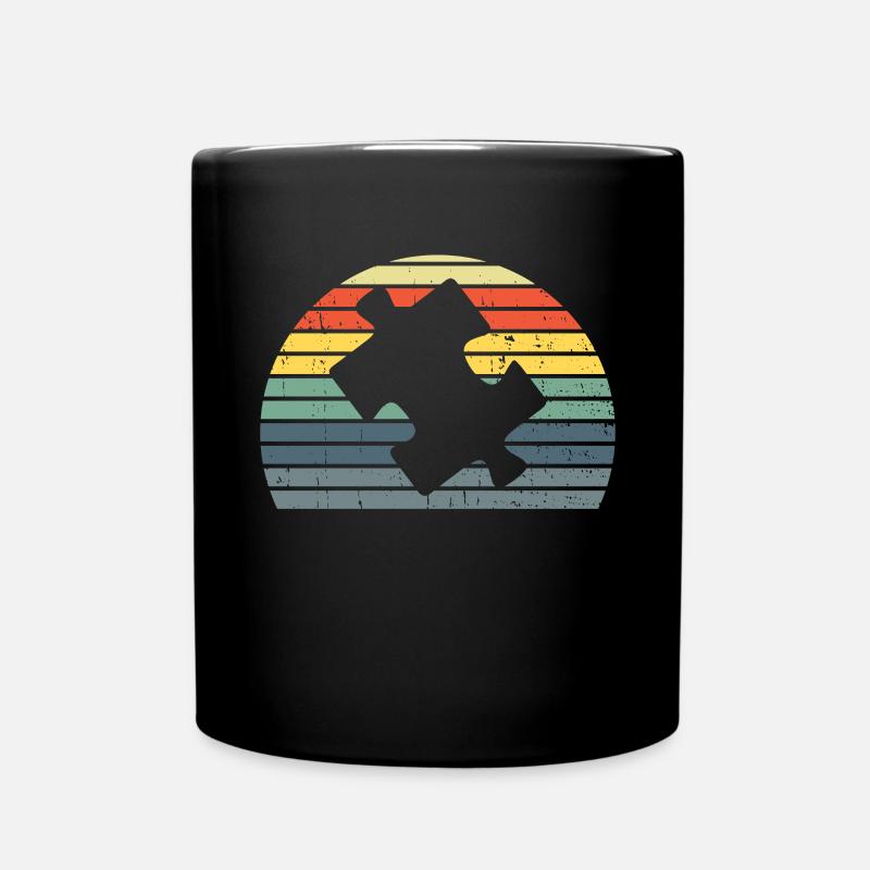 Jigsaw Puzzle Piece Puzzle Lover - Tasse einfarbig - Schwarz