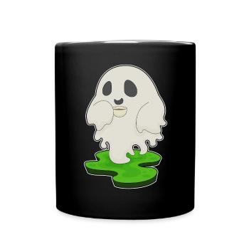 Ghost Halloween Coffee - Full Colour Mug - black - Front