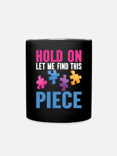 Jigsaw Puzzle Piece Puzzle Lover - Tasse einfarbig - Schwarz
