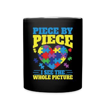 Jigsaw Puzzle Piece Puzzle Lover - Full Colour Mug - black - Front