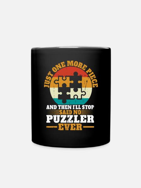 Puzzle Pièce Puzzle Amateur de Puzzle - Mug uni - noir