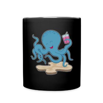 Octopus juice - Full Colour Mug - black - Front