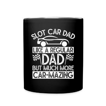 mari papa voiture de circuit légende course de dragsters - Mug uni - noir - Devant