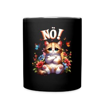 Chat drôle de dire non ! Pour les amoureux des chats - Mug uni - noir - Devant