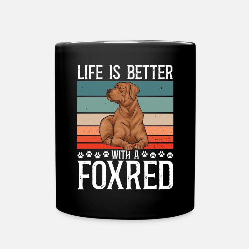 Fuchsroter Labrador Retriever Fox Red Labrador - Tasse einfarbig - Schwarz