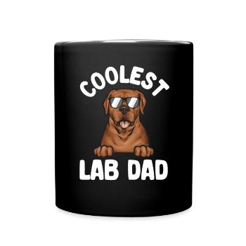 Fuchsroter Labrador Retriever Fox Red Labrador - Tasse einfarbig - Schwarz - Vorne