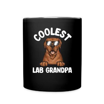 Fuchsroter Labrador Retriever Fox Red Labrador - Tasse einfarbig - Schwarz - Vorne
