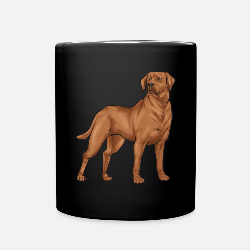 Fuchsroter Labrador Retriever Fox Red Labrador - Tasse einfarbig - Schwarz