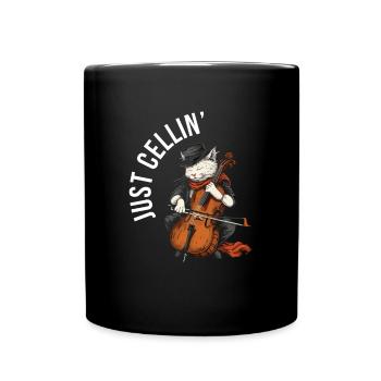 Cello Just Cellin - Full Colour Mug - black - Front