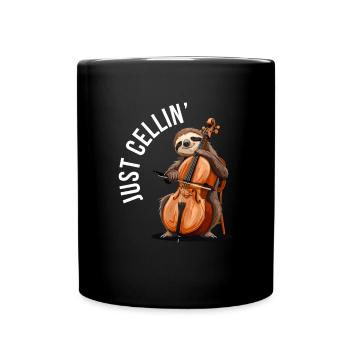 Violoncelle Just Cellin - Mug uni - noir - Devant