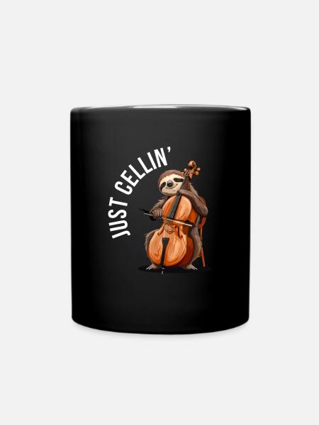 cello just cellin - Tasse einfarbig - Schwarz