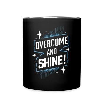 Surmonter et rayonner de motivation - Mug uni - noir - Devant