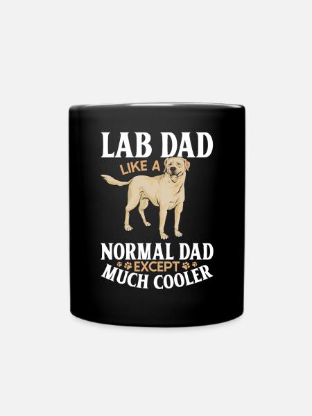 Gelber Labrador Retriever - Tasse einfarbig - Schwarz