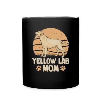 Labrador retriever jaune - Mug uni - noir - Devant