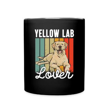Labrador Retriever jaune - Mug uni - noir - Devant