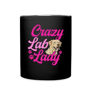 Labrador retriever jaune - Mug uni - noir - Devant
