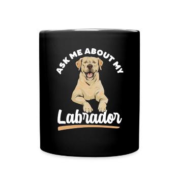 Labrador Retriever jaune - Mug uni - noir - Devant