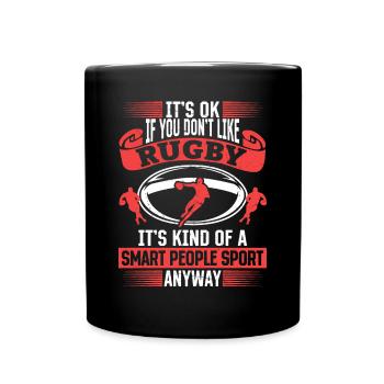 Jeu de rugby Citations de rugby Dicton de rugby - Mug uni - noir - Devant