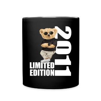 Limited Edition 2011 Bär Bären Geburtstag 2011 - Tasse einfarbig - Schwarz - Vorne