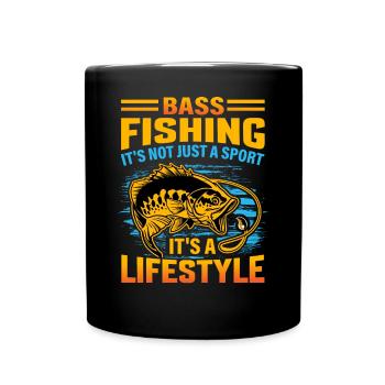 La pêche à l’achigan n’est pas seulement un sport, c’est un mode de vie - Mug uni - noir - Devant