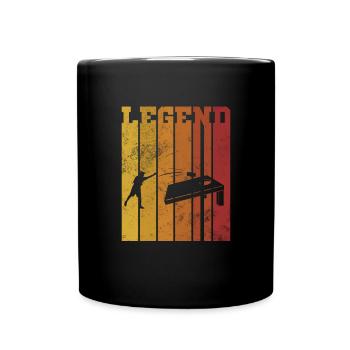 Cornhole - Tasse einfarbig - Schwarz - Vorne