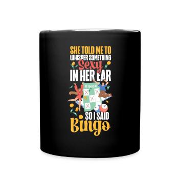 Bingo Player Ironic Sarcastic She - Tasse einfarbig - Schwarz - Vorne