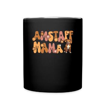 American Staffordshire Terrier Groovy Astaff - Tasse einfarbig - Schwarz - Vorne