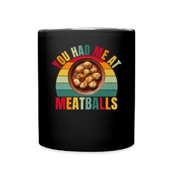 Cadeaux pour les amateurs de boulettes de viande - Mug uni - noir - Devant