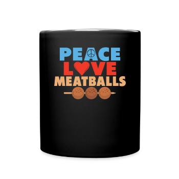 Cadeaux pour les amateurs de boulettes de viande - Mug uni - noir - Devant