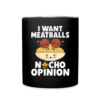 Cadeaux pour les amateurs de boulettes de viande - Mug uni - noir - Devant