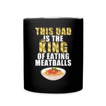 Meatball Lovers Gifts - Tasse einfarbig - Schwarz - Vorne