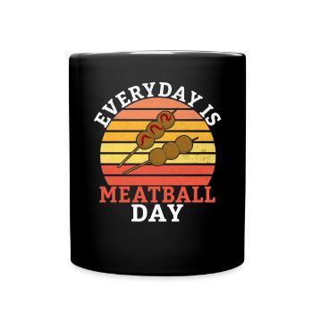 Cadeaux pour les amateurs de boulettes de viande - Mug uni - noir - Devant