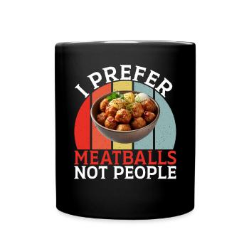 Cadeaux pour les amateurs de boulettes de viande - Mug uni - noir - Devant