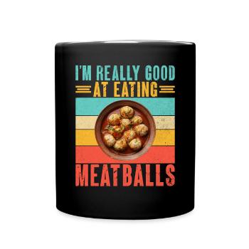 Cadeaux pour les amateurs de boulettes de viande - Mug uni - noir - Devant