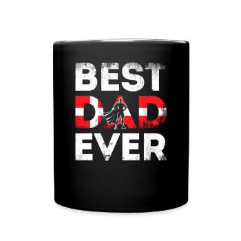Bester Papa aller Zeiten - Dänemark - Tasse einfarbig - Schwarz - Vorne