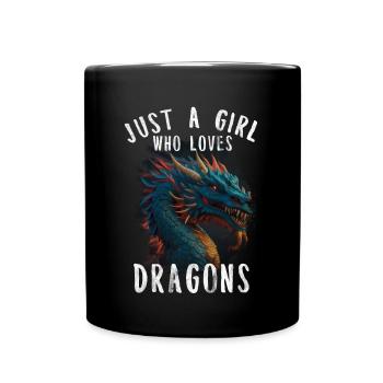 T-shirt Dragon Conte de fées Dragon Kanji japonais - Mug uni - noir - Devant
