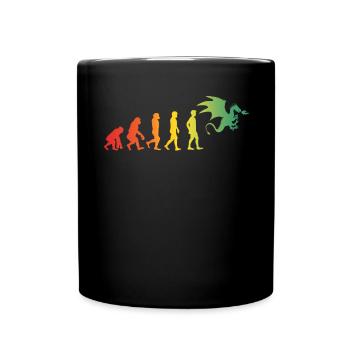 T-shirt Dragon Conte de fées Dragon Kanji japonais - Mug uni - noir - Devant