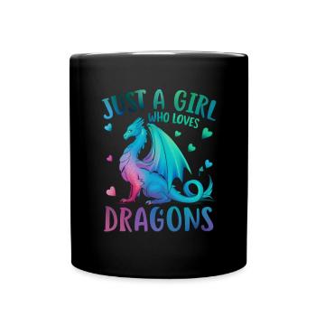 T-shirt Dragon Conte de fées Dragon Kanji japonais - Mug uni - noir - Devant