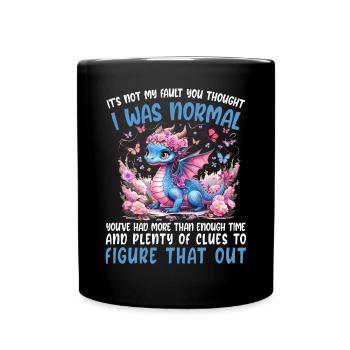 Drache Tshirt Märchen Dragon Japanisch Kanji - Tasse einfarbig - Schwarz - Vorne
