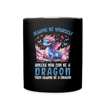 T-shirt Dragon Conte de fées Dragon Kanji japonais - Mug uni - noir - Devant