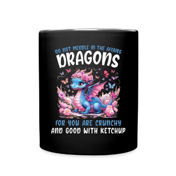 T-shirt Dragon Conte de fées Dragon Kanji japonais - Mug uni - noir - Devant