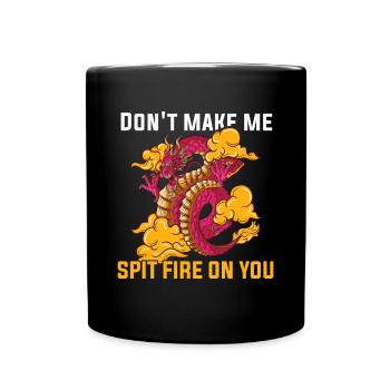 T-shirt Dragon Conte de fées Dragon Kanji japonais - Mug uni - noir - Devant