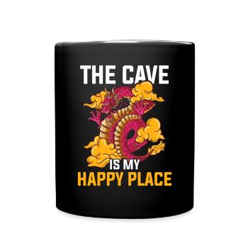 Drache Tshirt Märchen Dragon Japanisch Kanji - Tasse einfarbig - Schwarz - Vorne