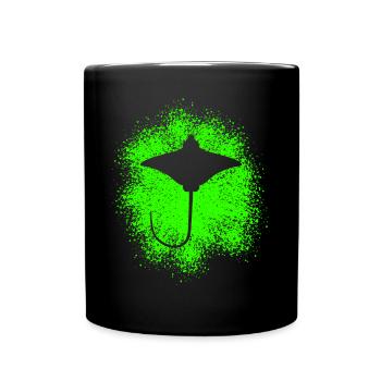 Rochen – Eleganter Schwimmer der Meere - Tasse einfarbig - Schwarz - Vorne